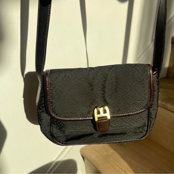 Vintage Monogram Bally leather crossbody bag - Picture 2 of 8